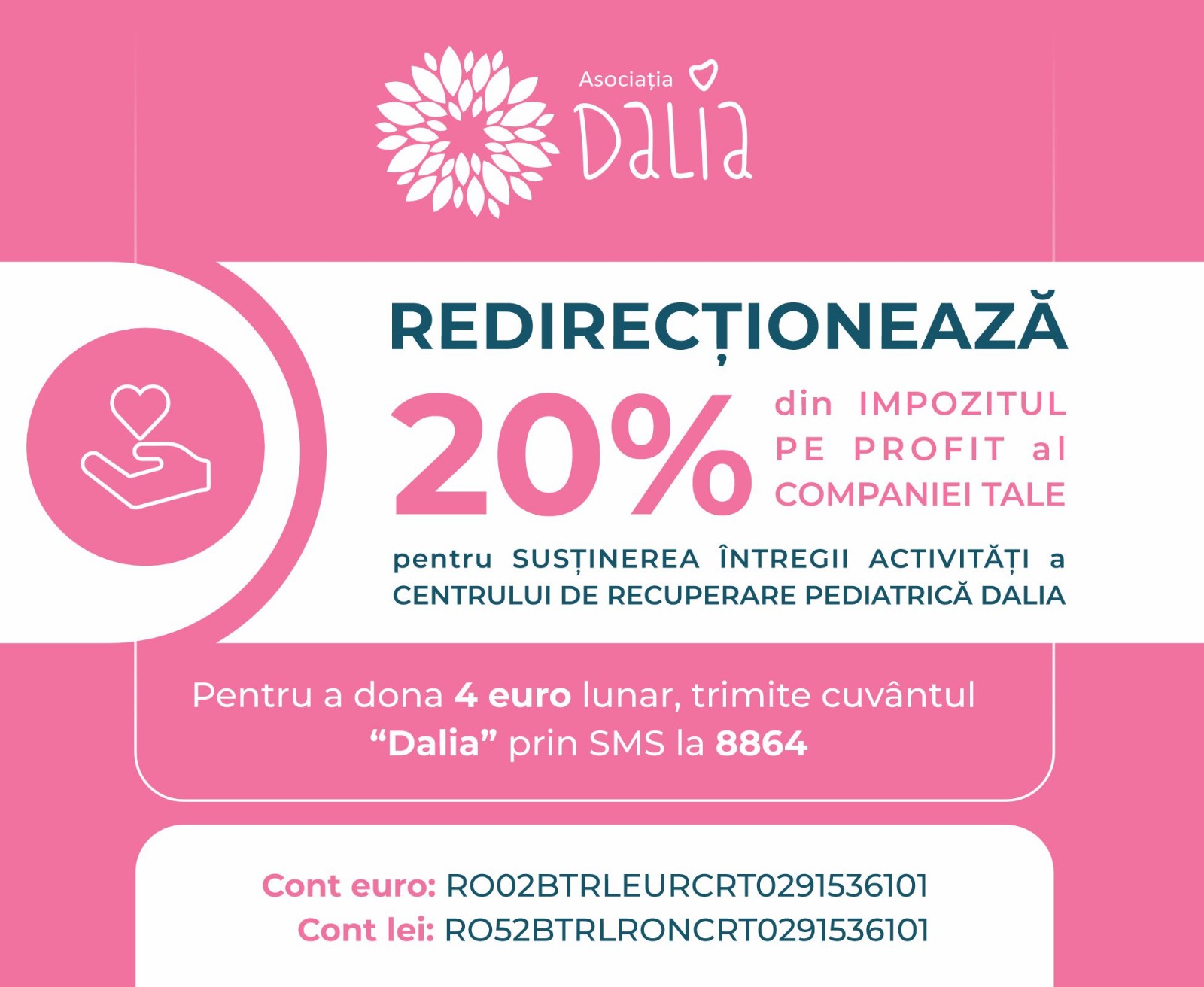 Redirectioneaza 20% din impozitul pe profit